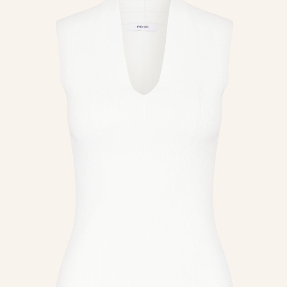 Reiss Knit Ivory Top BNWoT Cap Sleeve